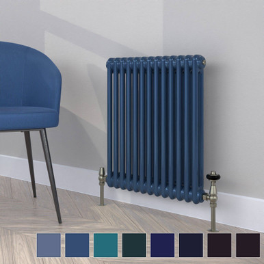 Classic Blue 2 Column Radiator H600mm x W1220mm