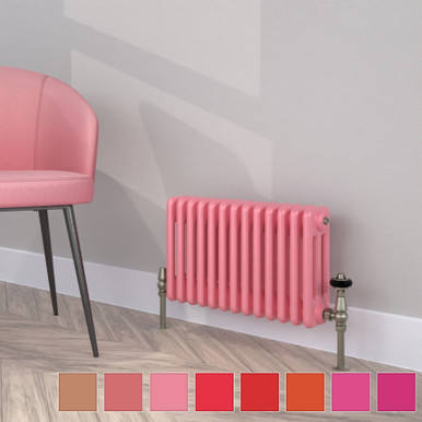 Classic Pink 3 Column Radiator H300mm x W990mm
