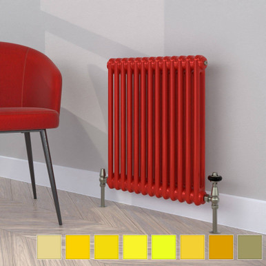 Classic Red 2 Column Radiator H600mm x W806mm