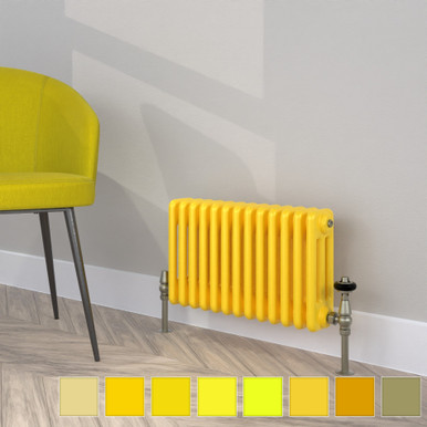 Classic Yellow 3 Column Radiator H300mm x W990mm