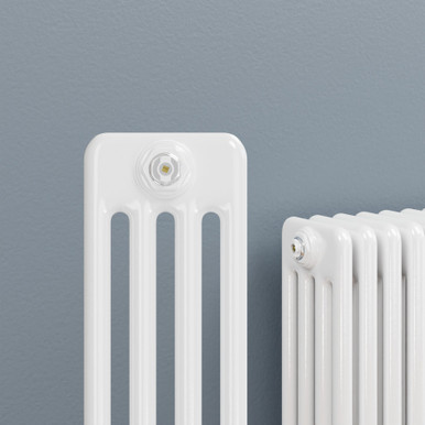 Infinity White 4 Column Radiator 5 Sections H550mm X W254mm