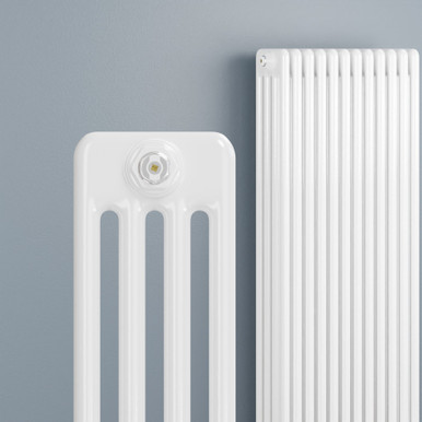 Infinity White 4 Column Radiator 12 Sections H2200mm X W576mm