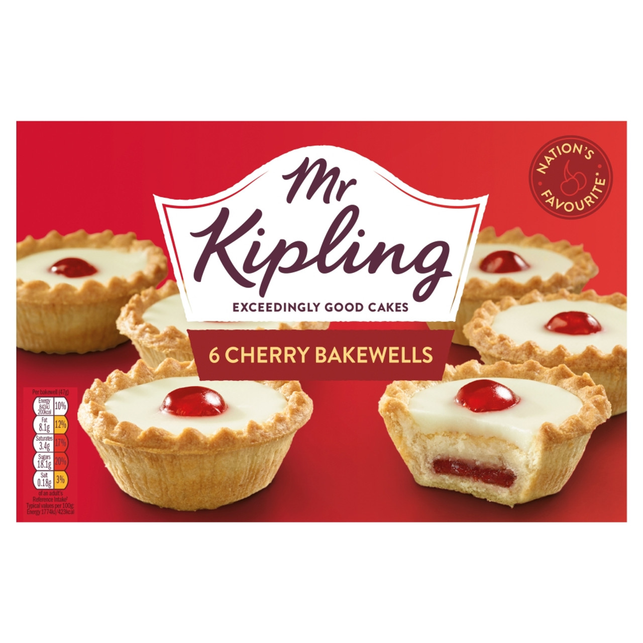 MR Kipling CHERRY BAKEWELLS
