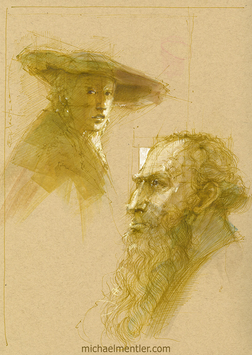 FA7 イラストレーションファイル・デジタル 2007 Sketchbook Journals XCVII by Michael Mentler, Original Artwork