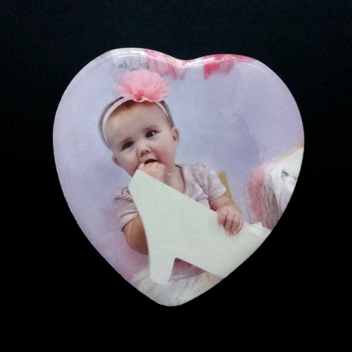 Imán con forma de corazón Personalizable