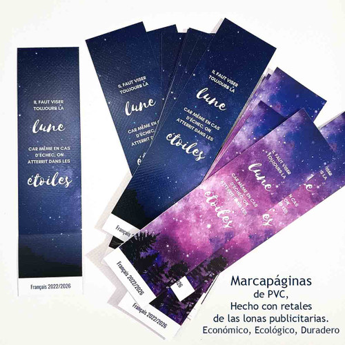 Marcapáginas de pvc - 10 uds