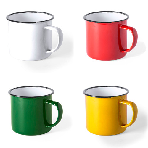 Taza retro metálica - 15 unidades