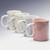 Taza con acabado efecto mármol