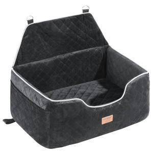 Dog Car Seat, Dog Booster Seat for Car with A Storage Pocket, Pet Car Seat with Clip-On Safety Leas E415-CWZGQCZYSFSC6Z483V0