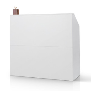 Reception Desk, 46 Inch Rectangular Front Counter Table, Office Reception Desk, Retail Counter and  E415-YBQTJXWCTBDCYNOVBV0