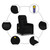 Stand up Massage Recliner Chair Black Fabric A949-3206947