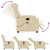 Electric Massage Recliner Chair Cream Fabric A949-3206261