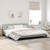 Bed Frame "Dover" Light Gray 76"x79.9" Velvet A949-373299