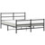  Metal Bed Frame without Mattress with FootboardBlack 59.1"x78.7 A949-355385