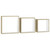Wall Cube Shelves 3 pcs White and Sonoma Oak A949-326720