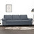 3-Seater Sofa Dark Gray 70.9" Velvet A949-359540