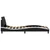 Bed Frame "Dover" Black and White 39.4"x74.8" Faux Leather A949-373271