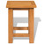  End Table Solid Oak Wood 10.6"x9.4"x14.6 A949-244207