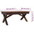  Coffee Table Mixed Recycled Wood 43.3"x23.6"x17.7 A949-244492