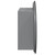  Bathroom Cabinet with Round Mirror&LED Gray 18.5"x18.5"x6.9 A949-345585