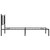  Metal Bed Frame without Mattress with Headboard Black 39.4"x78.7 A949-376319