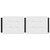 Headboard Cushion "Zadar" White and Black 53.9" Faux Leather A949-374858