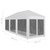  Party Tent with 8 Mesh Sidewalls 29.5'x 9.8' A949-45111