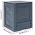 Garden Composter Gray 23.6"x23.6"x28.7" 68.7 gal A949-45682
