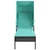 Sun Lounger with Canopy Black Poly Rattan A949-368196