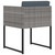  11 Piece Patio Dining Set with Cushions Poly Rattan Gray A949-313101