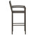  3 Piece Patio Bar Set Poly Rattan Brown A949-3064836