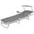 Sun Lounger with Canopy Steel Gray A949-42934