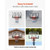 Wall Mount Basketball Hoop, 44-inch PC Backboard Mounted Basketball Hoop Outdoor with Solid Steel,  E415-BGSLQJ44CLMSZ7APW001V0