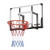 Wall Mount Basketball Hoop, 44-inch PC Backboard Mounted Basketball Hoop Outdoor with Solid Steel,  E415-BGSLQJ44CLMSZ7APW001V0