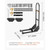 Golf Cart Grab Bar, 17.7 x 9.3 x 35.6 Inch, Compatible with Most Golf Carts with Metal Footplates,  E415-CWZGPJSJ2753VLCQW001V0