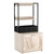 Cat Litter Box Enclosure, Hidden Litter Box Furniture with 2 Storage Shelves & 2 Baskets, Wooden Ca E415-XHSCBBSNJSMSD53UMV0