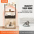 Cat Litter Box Enclosure, Hidden Litter Box Furniture with 2 Storage Shelves & 2 Baskets, Wooden Ca E415-XHSCBBSNJSMSD53UMV0