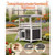 Outdoor Cat House, 2-Story Wooden Cat Shelter with Stairs & Balcony, Elevated Feral Kitty Shelter,  E415-MZMBHSXFSLTK2Z5SS001V0