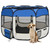  Foldable Dog Playpen with Carrying Bag Blue 35.4"x35.4"x22.8 A949-171013