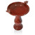 Outdoor Dark Red Ceramic Birdbath in Antique Finish Q280-RDCAPB868125763