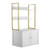 Cat Litter Box Enclosure Furniture, 27.6 in Hidden Litter Box Cabinet with Metal Legs & 2-Tier Stor E415-XHSCBBSNJSMS0BG0W001V0