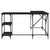  Desk Black 54.7"x54.7"x29.5" Engineered Wood A949-837587