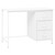  Industrial Desk with Drawers White 41.3"x20.5"x29.5" Steel A949-339635
