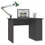  Desk Gray 43.3"x23.6"x28.7" Engineered Wood A949-800578