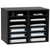 Wood Literature Organizer, 12 Compartments, File Sorter with Removable Shelves, Mailboxes Slot for  E415-MZWJZLFPJBH12855MV0