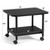 Black Multipurpose 2-Tiered Mobile Wheeled Printer Cart Stand Q280-BLWH5909