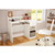 Contemporary Home Office Computer Desk in White Wood Finish Q280-SACDW9941
