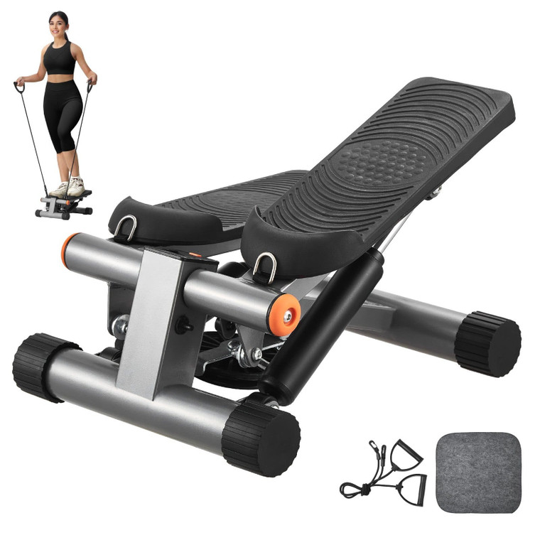 Stair Stepper, Mini Stepper for Exercise at Home, Hydraulic Fitness Stepper with Resistance Bands,  E415-MNTBJWSBBSSXXRAYZV9