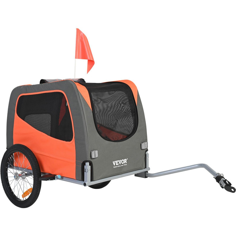 Dog Bike Trailer, Supports up to 66 lbs, Pet Cart Bicycle Carrier, Easy Folding Frame with Quick Re E415-TCSCWZXCTC16LVAJAV0