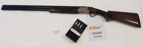 TriStar 98035 Upland Hunter O/U Shotgun, 12 Ga, 3", 28" Bbl, VR, Blue, Silver Rec., Walnut Stock, Ejectors, CT-5 Chokes, BRS Exclusive 